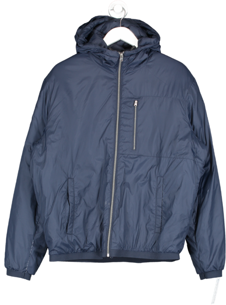 ZARA Blue Lightweight Puffer Jacket UK M