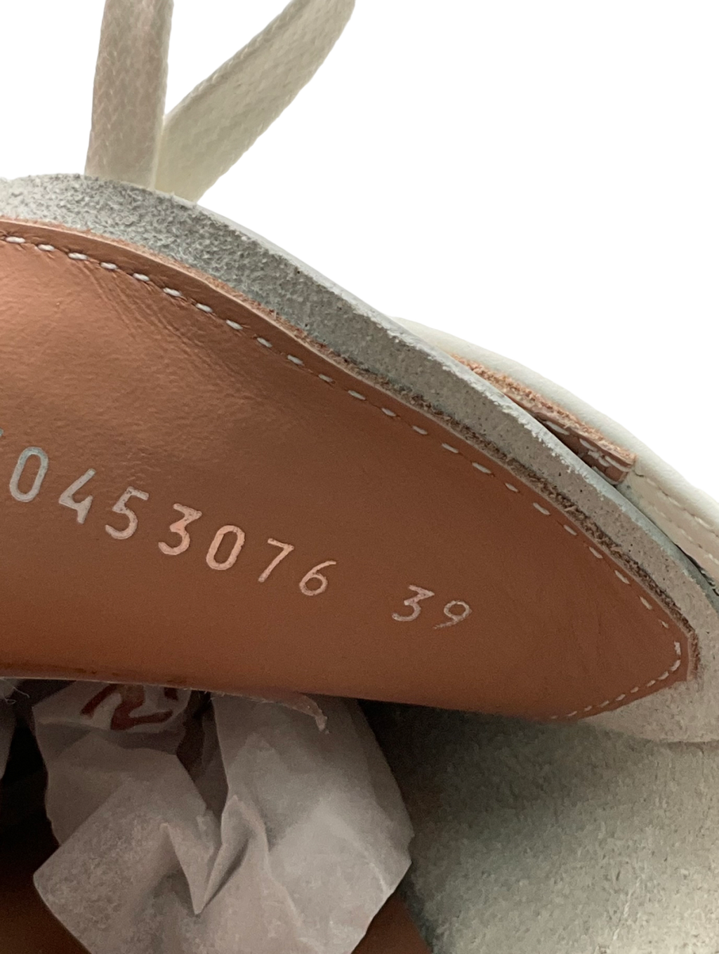 BOSS White Lace Up Leather Trainers UK 6 EU 39 👠