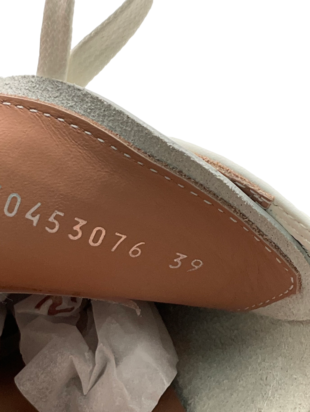 BOSS White Lace Up Leather Trainers UK 6 EU 39 👠