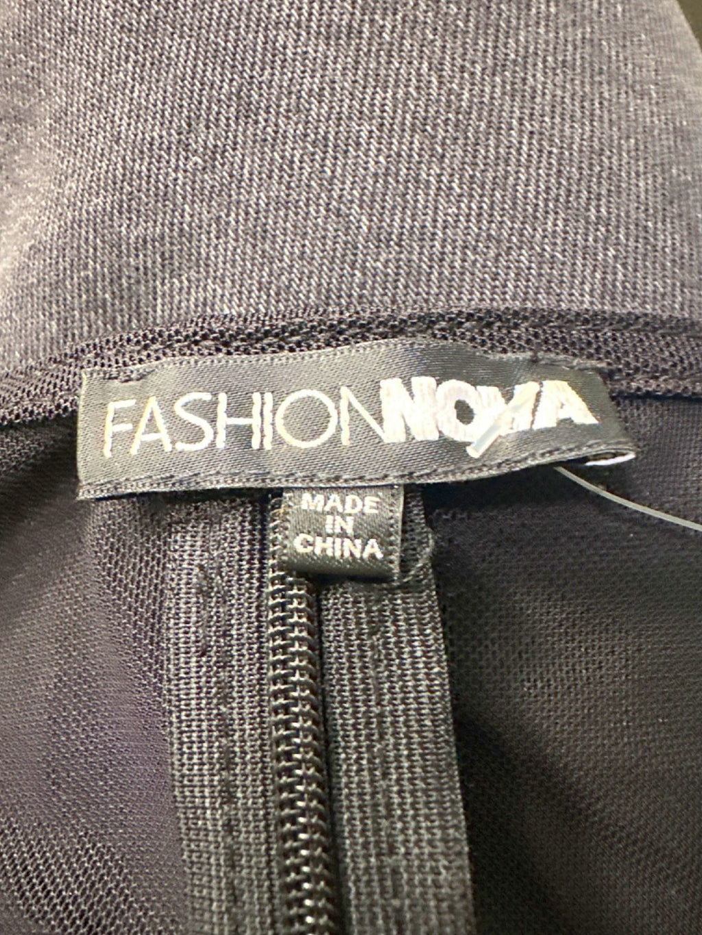 Fashion Nova Black Sheer Ruched Corset Top UK S