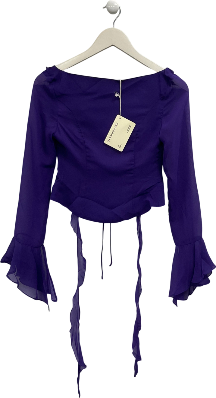 Peppermayo Purple My Favourite Part Blouse UK 4