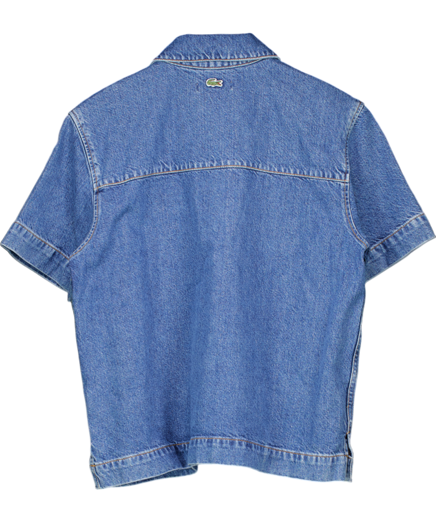 Lacoste Blue Denim Polo Shirt UK 10