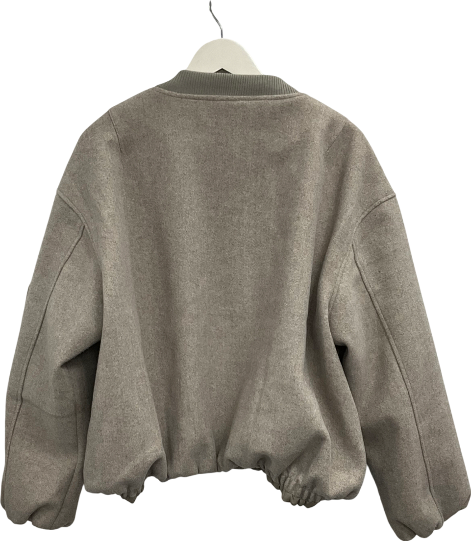 White Fox Beige Rainy Days Bomber Jacket UK M/L