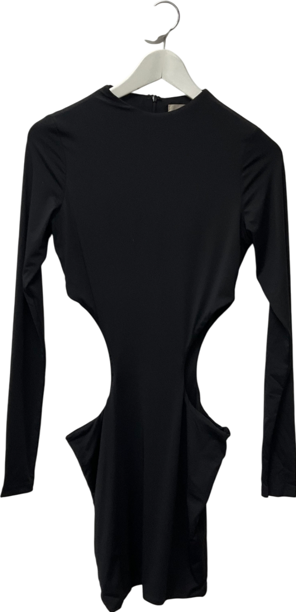 Meshki Black Cut Out On The Hip Mini Dress UK M