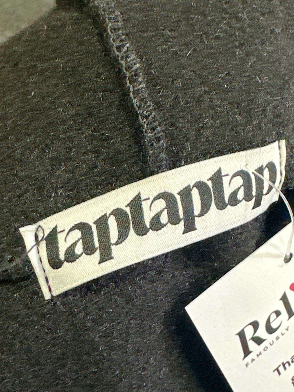 Tap Tap Tap Black Hooded Wool Blend Sweater One Size