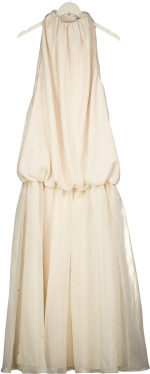 ARRANGE Organza Midi Dress In Cream UK 14