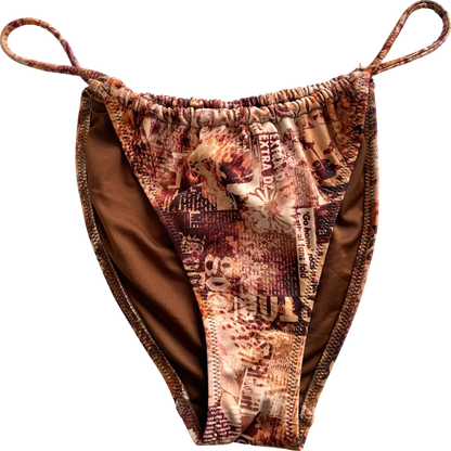 Out From Under Multicolour Printed Bikini Bottom UK S