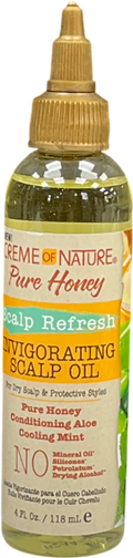creme of nature Pure Honey Scalp Refresh Invigorating Scalp Oil 118ml