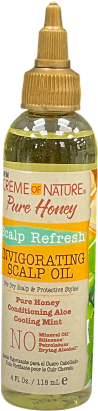 creme of nature Pure Honey Scalp Refresh Invigorating Scalp Oil 118ml