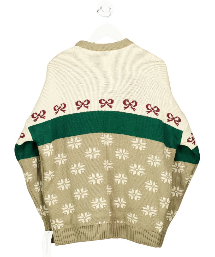 Sisters & Seekers Cream Christmas Sweater UK M