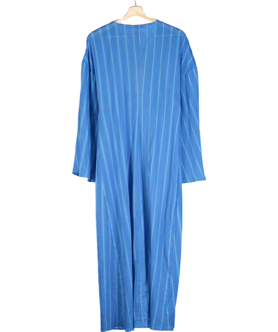 MANGO Blue X Simon Miller - Striped Dress With Knot Detail UK M