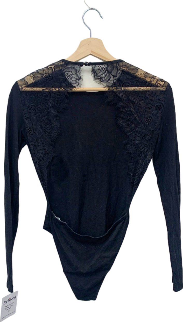 The Fashion Bible Black Lace Detail Bodysuit 6
