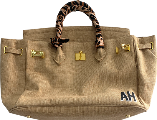 Ruya Brown The Resort Vacation Bag With Ah Initials One Size