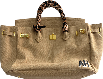 Ruya Brown The Resort Vacation Bag With Ah Initials One Size