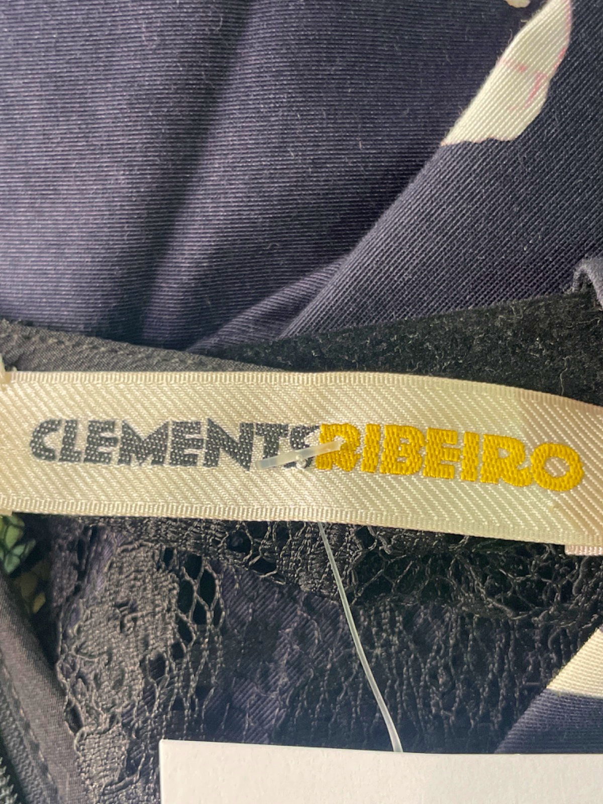 Clements Ribeiro Black Floral Dress UK 12