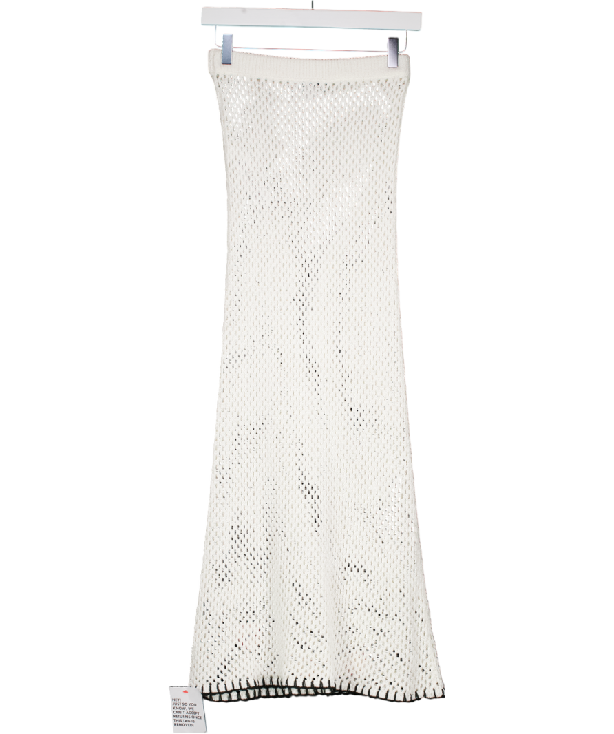 Topshop Cream Crochet Maxi Skirt UK S