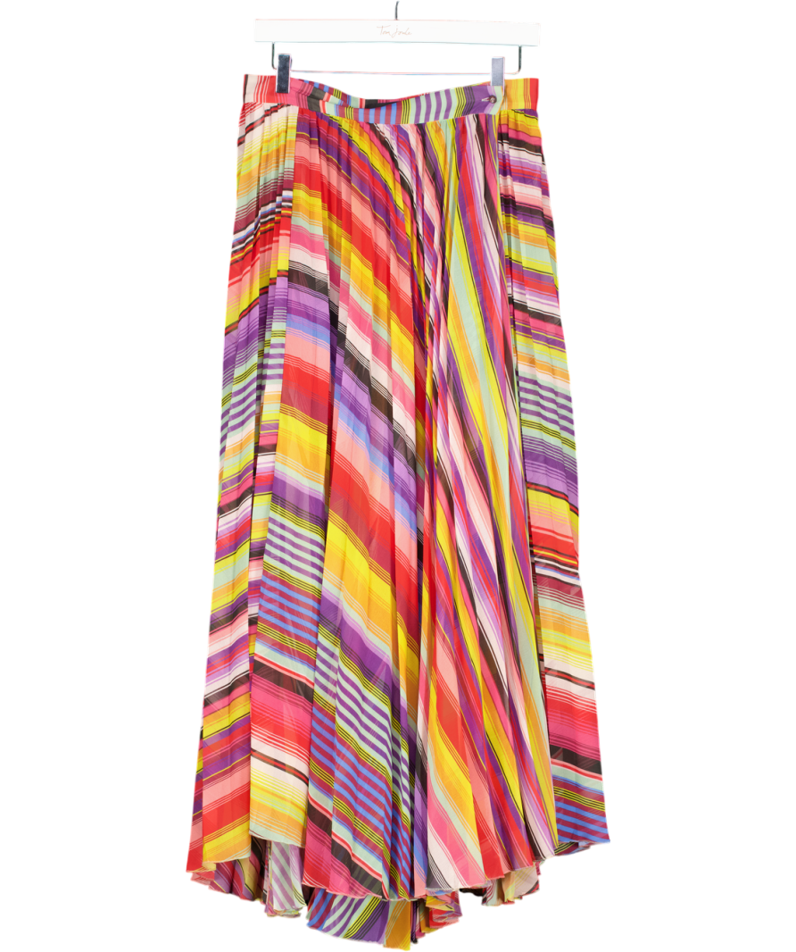 Etro Multicoloured Semi Sheer Maxi Skirt UK 12
