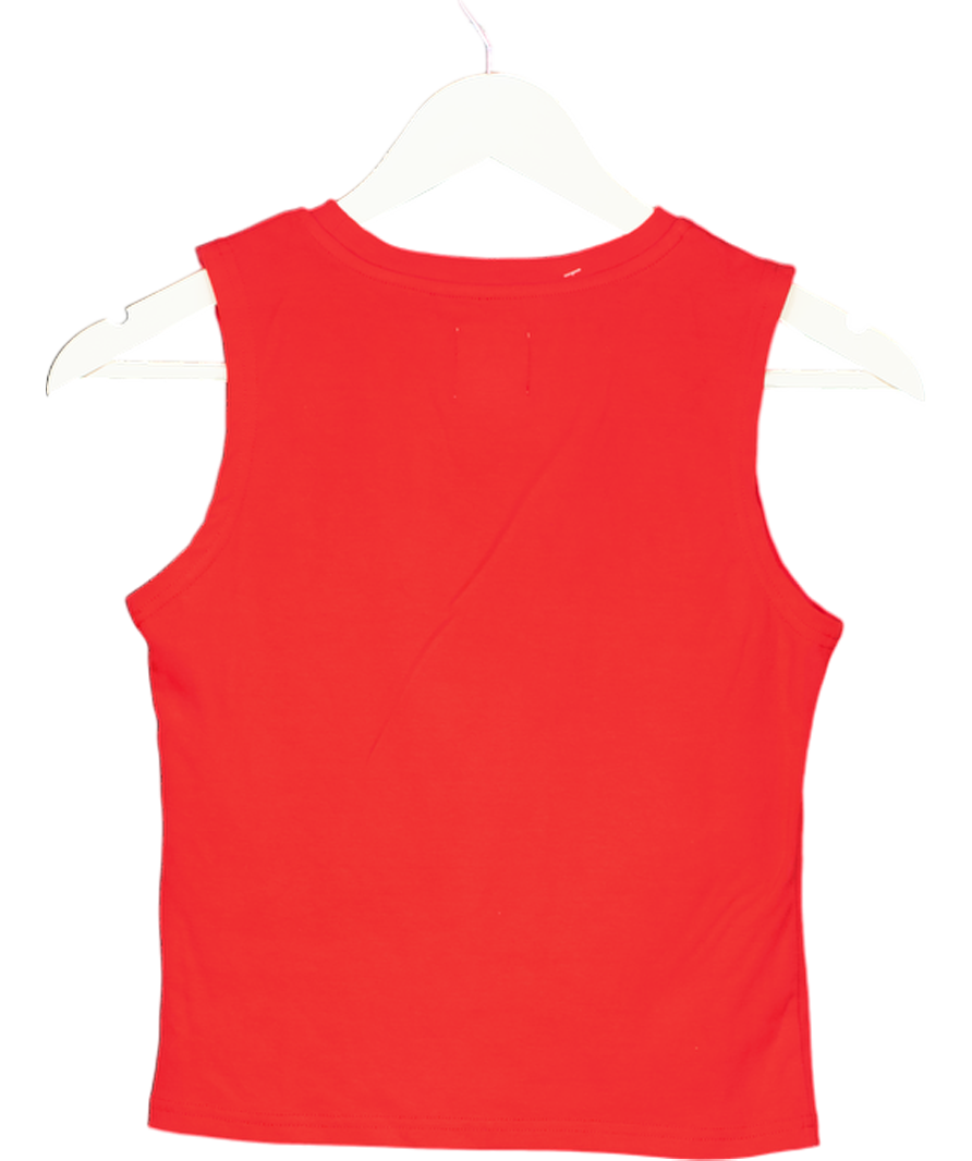 With Jean Straight Sevens Tank | Red UK XS