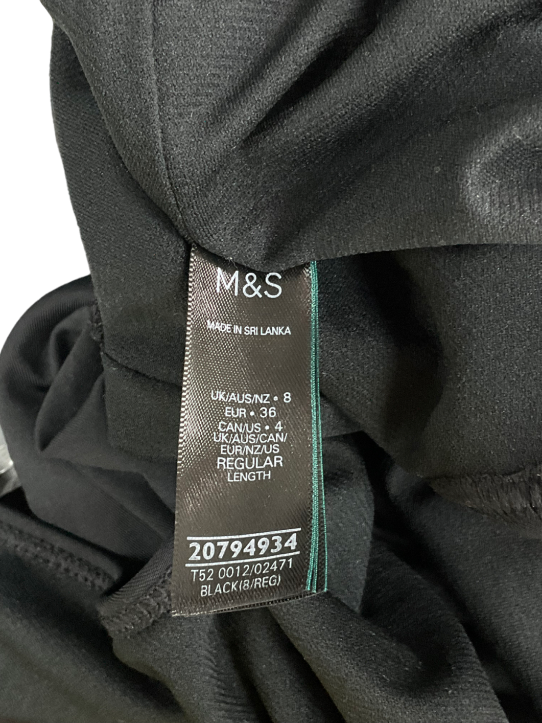 M&S Black Off The Shoulder One Piece Swimming Costume UK 8