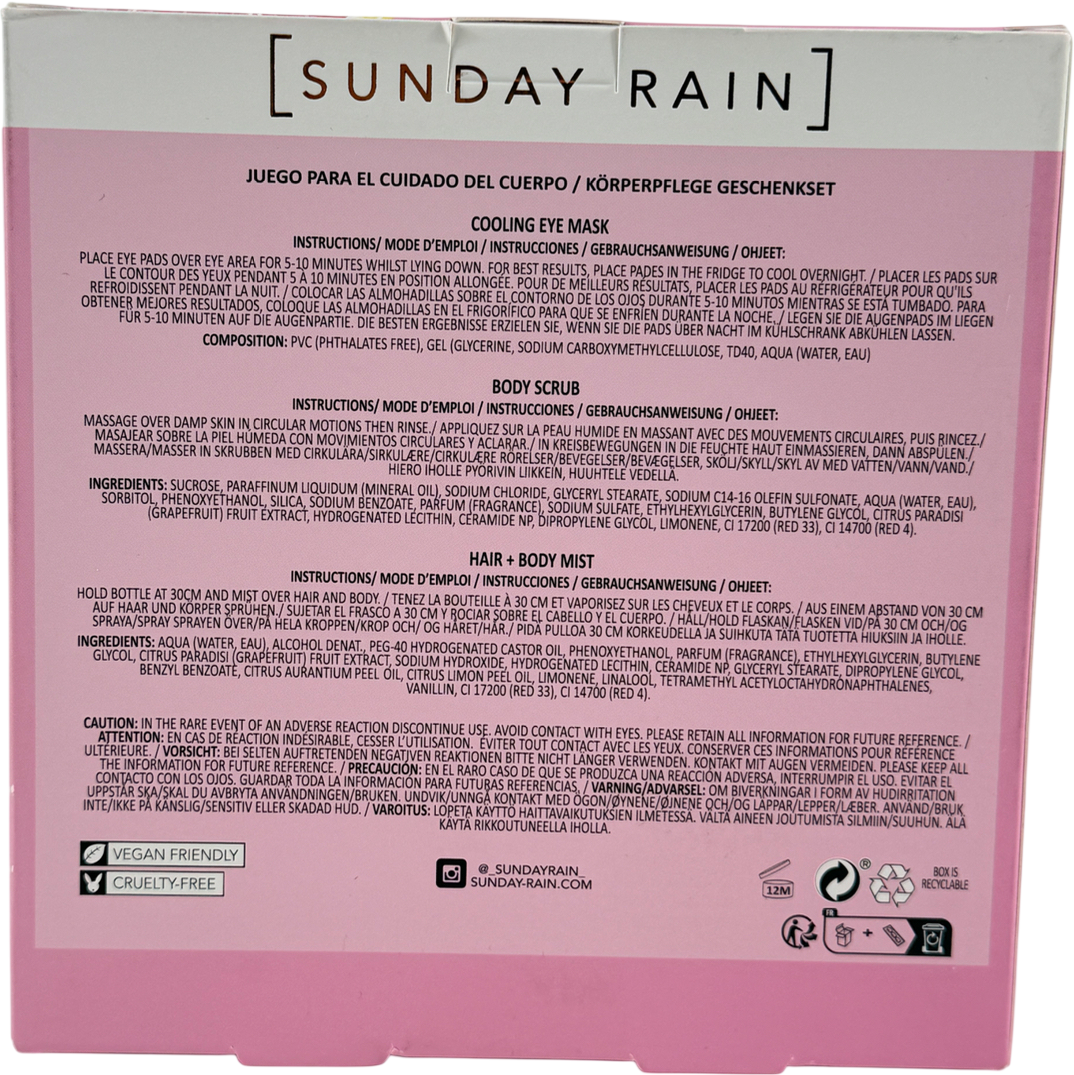 Sunday rain Pink Grapefruit & Sea Salt Trio Gift Set
