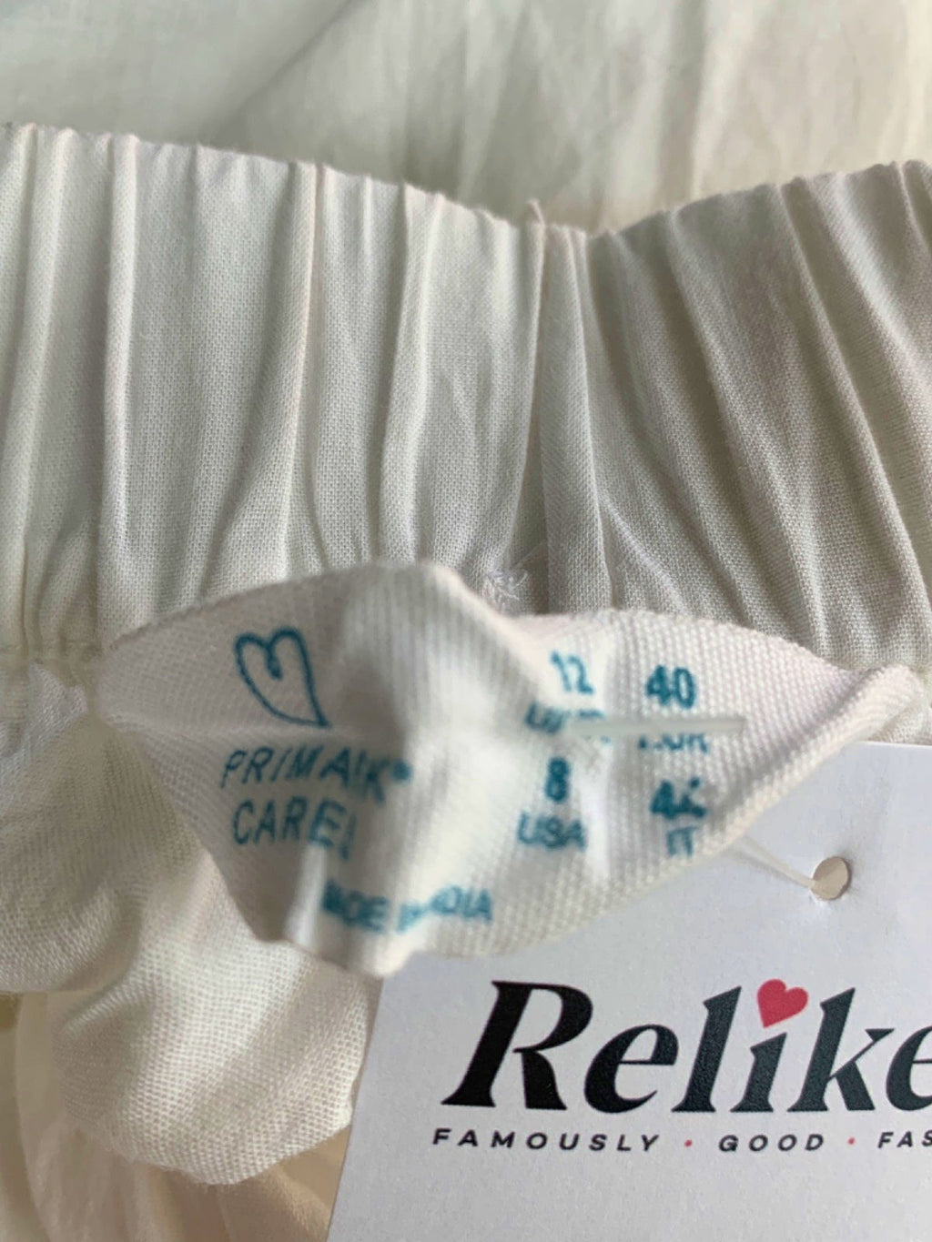 Primark White Tiered Maxi Skirt UK 12