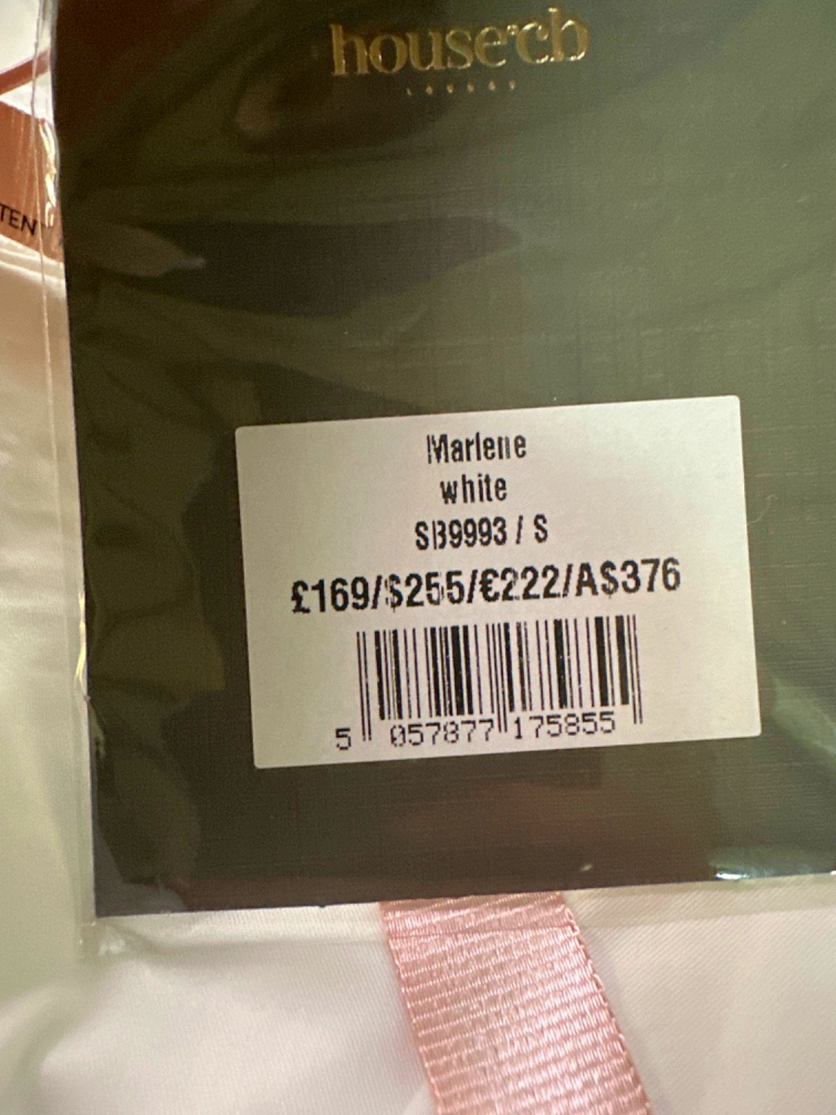 House of CB White Marlene Dress UK S