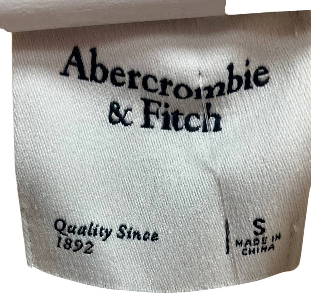 Abercrombie & Fitch Cream Ribbed Knit Jumper UK S