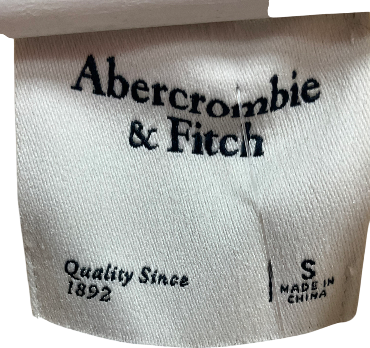 Abercrombie & Fitch Cream Ribbed Knit Jumper UK S