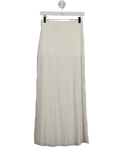 4th & Reckless White Knit Maxi Skirt UK 8