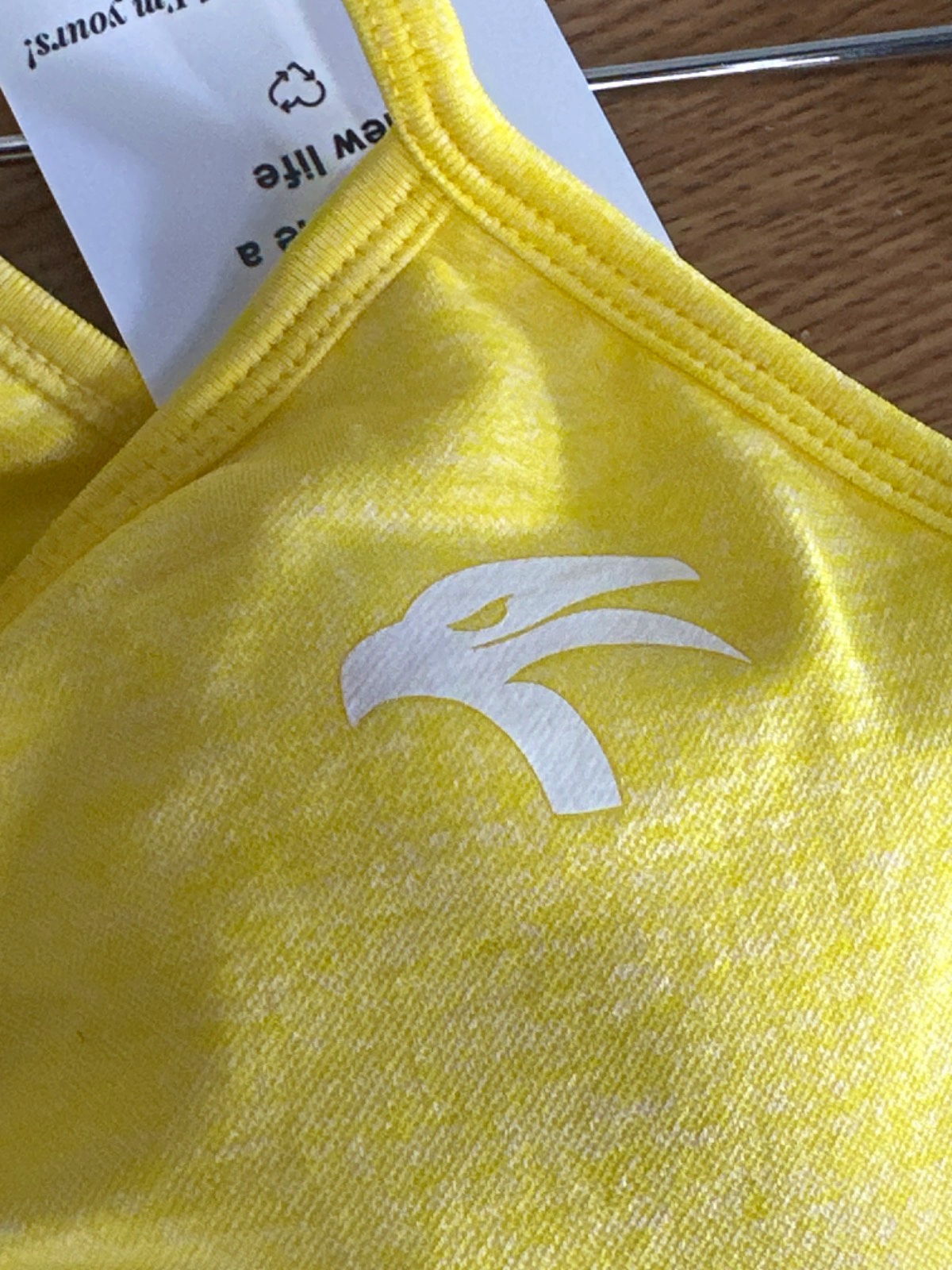 Gym Clothing Yellow Sports Bra UK S