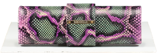 Baraboux Multicoloured Snake Effect Clutch Bag One Size