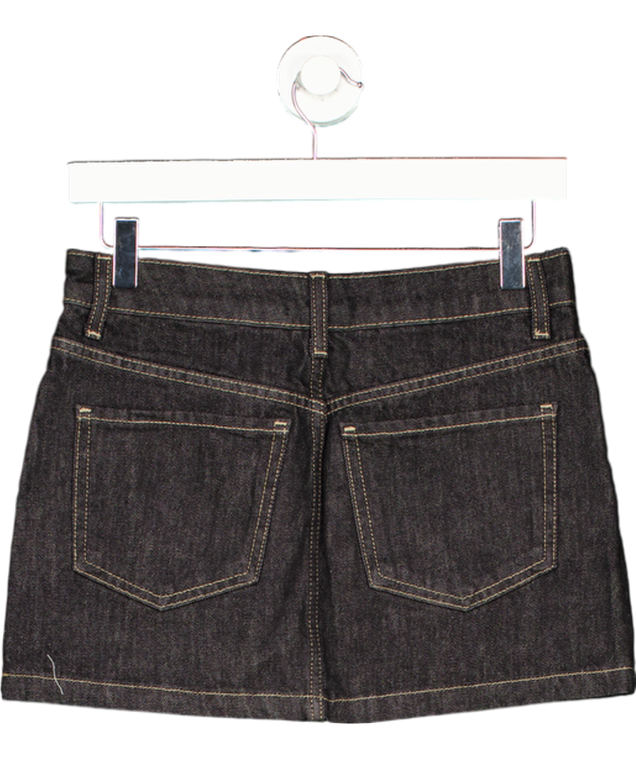 Topshop Denim Pelmet Mini Skirt In Mid Blue UK 6