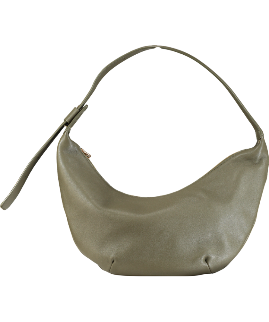 Arket Green Mid Size Curved Shoulder Bag