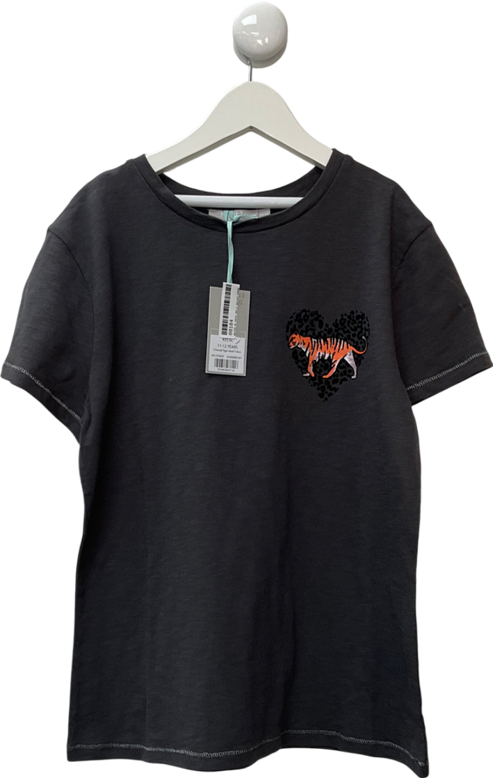 Mintie by Mint Velvet Grey Charcoal Tiger Motif T-shirt 12 Years