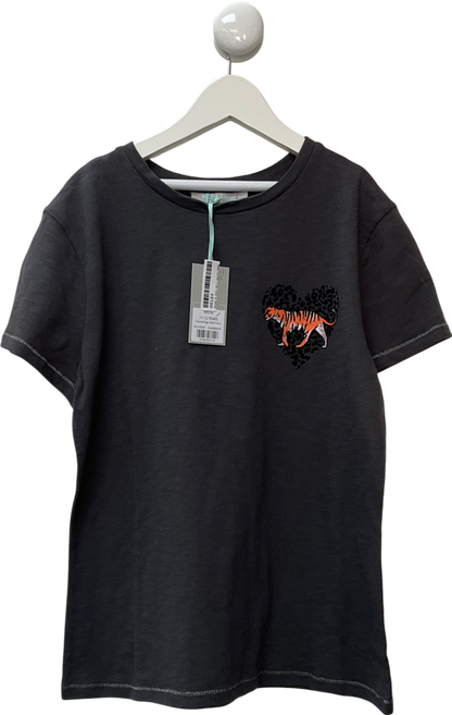 Mintie by Mint Velvet Grey Charcoal Tiger Motif T-shirt 12 Years