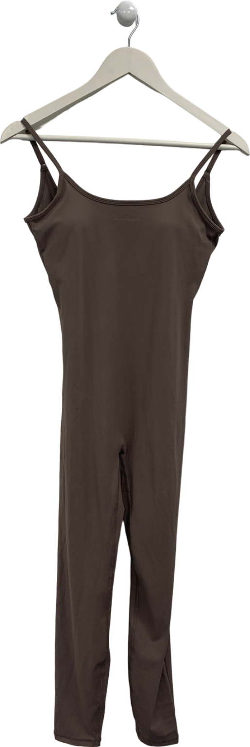 Adanola Brown Low Cross Back Unitard UK S