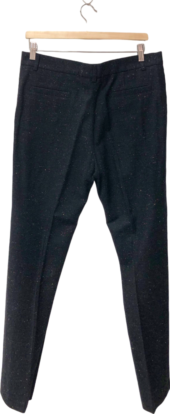 Percival Grey Flecked Wool Trousers Size UK 30