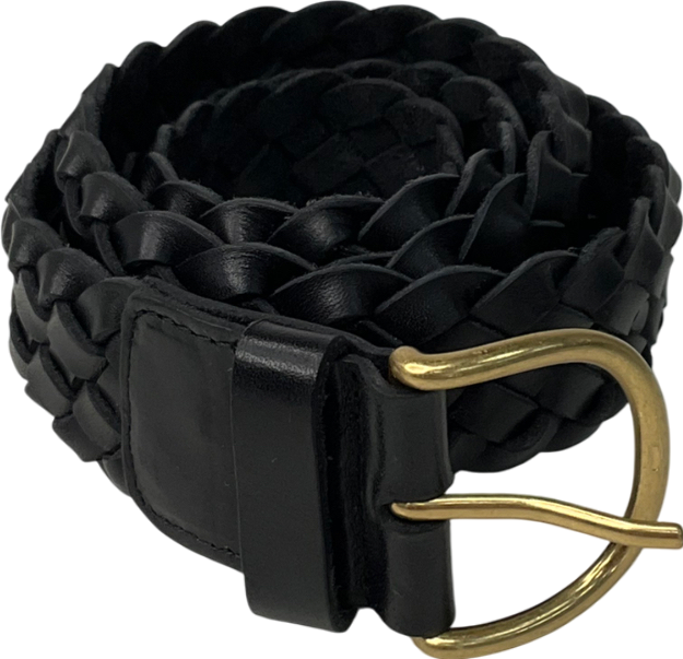 Raey Black Leather Belt One Size