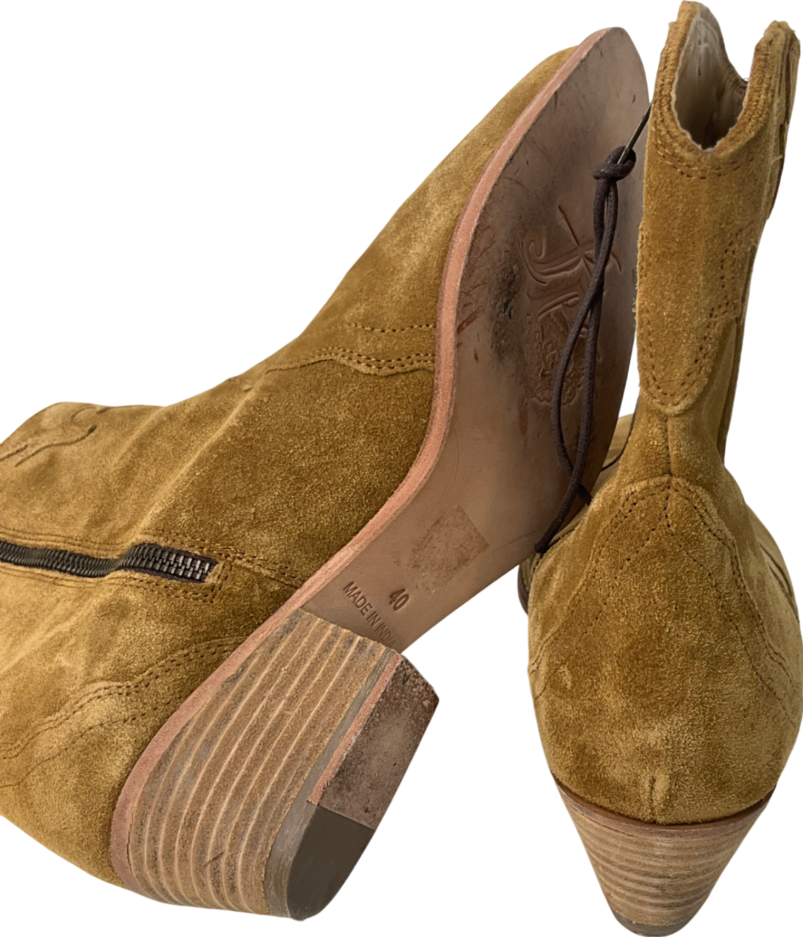 Free People Frontier Western Boot In Beige UK 7 EU 40 👠