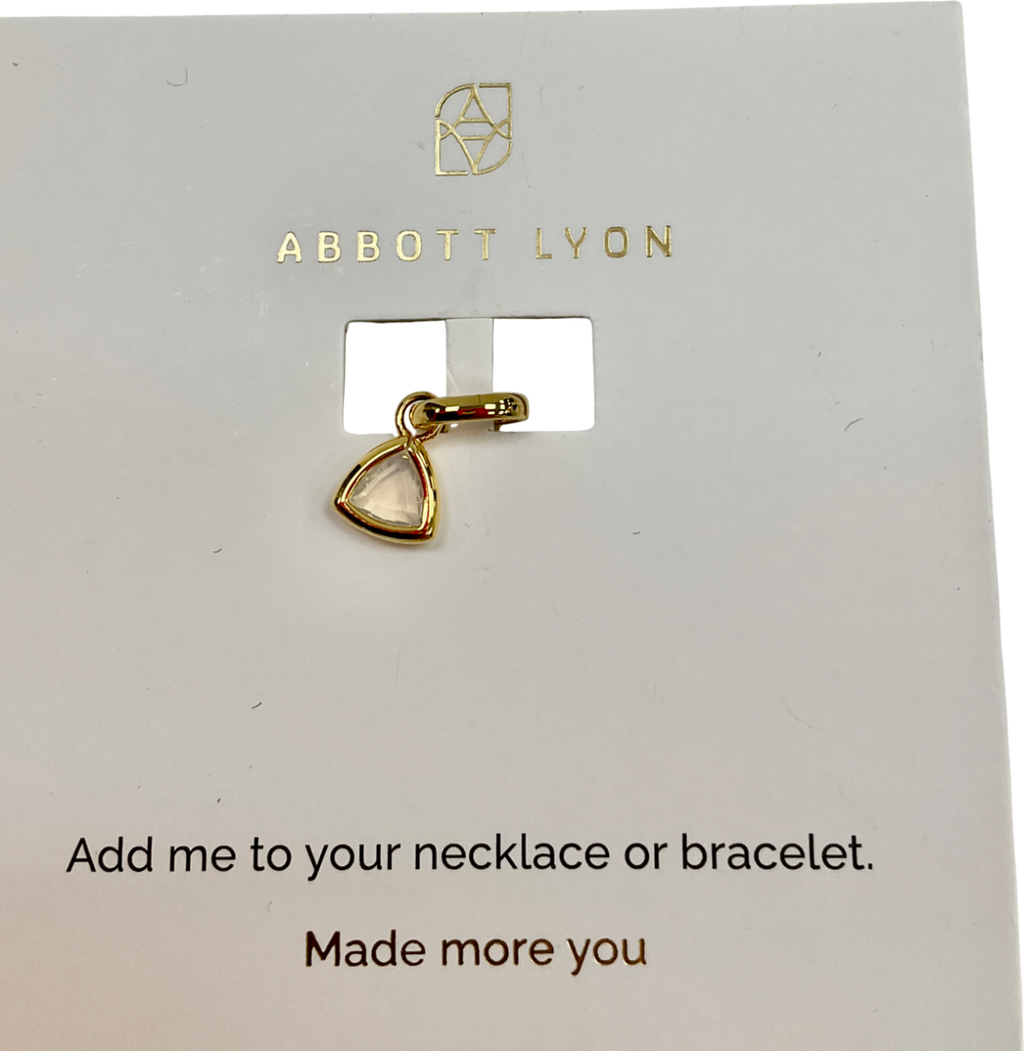 Abbott Lyon Metallic Droplet Birthstone Pendant (gold) One Size