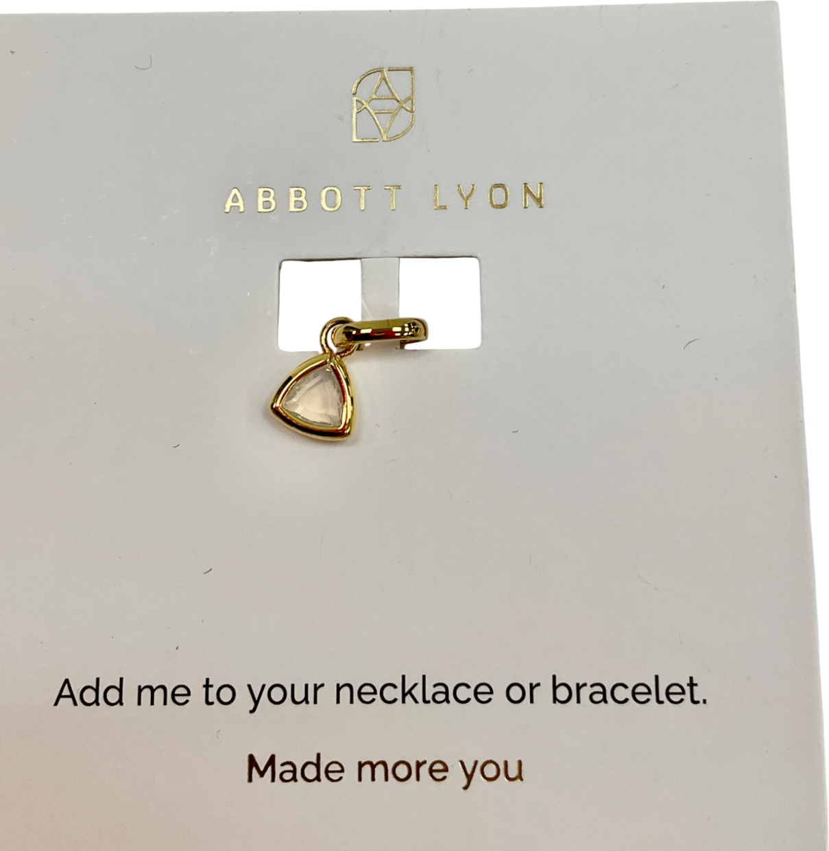 Abbott Lyon Metallic Droplet Birthstone Pendant (gold) One Size