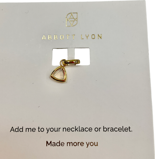 Abbott Lyon Metallic Droplet Birthstone Pendant (gold) One Size