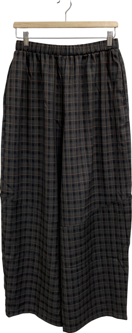 Collusion Brown Unisex Wide Leg Trouser UK S