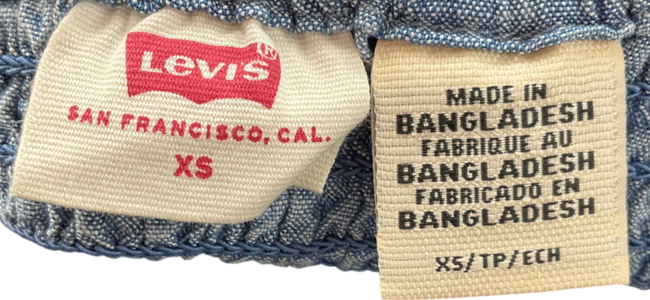 levis Blue Luciana Lightweight Blouse UK XS