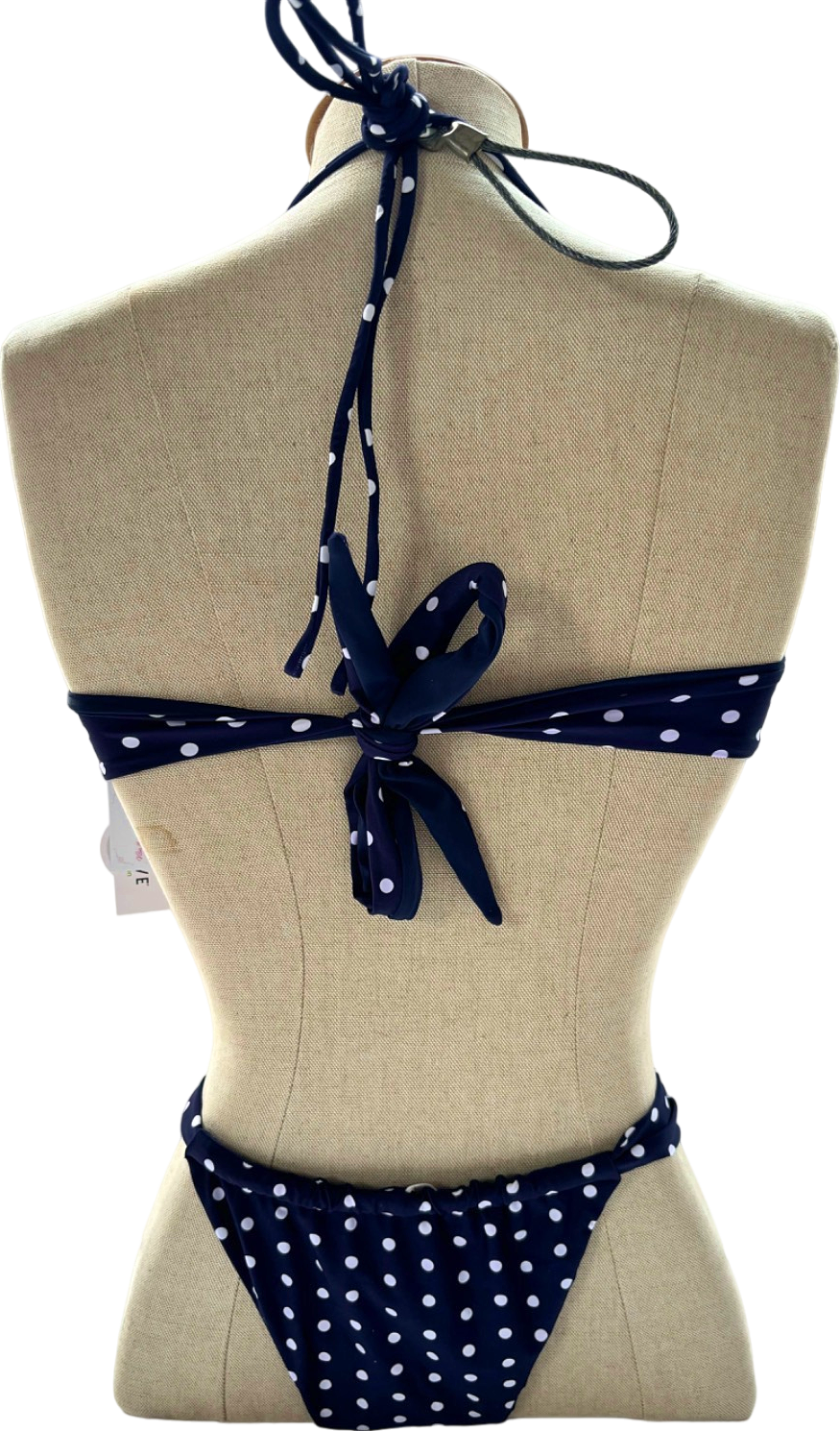 VDM the Label Navy Polka Dot Bikini Set UK S