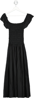 Totême Black Tea Length Smock Dress UK S