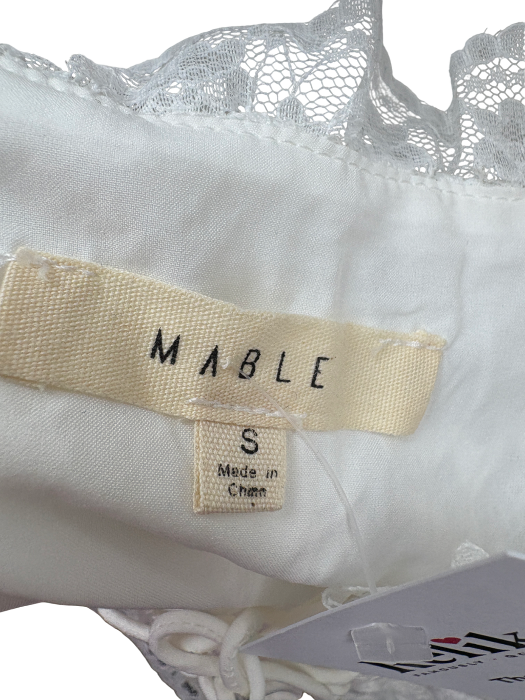 Mable White Lace Corset Top UK S