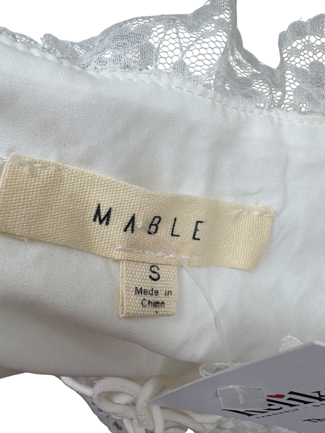 Mable White Lace Corset Top UK S