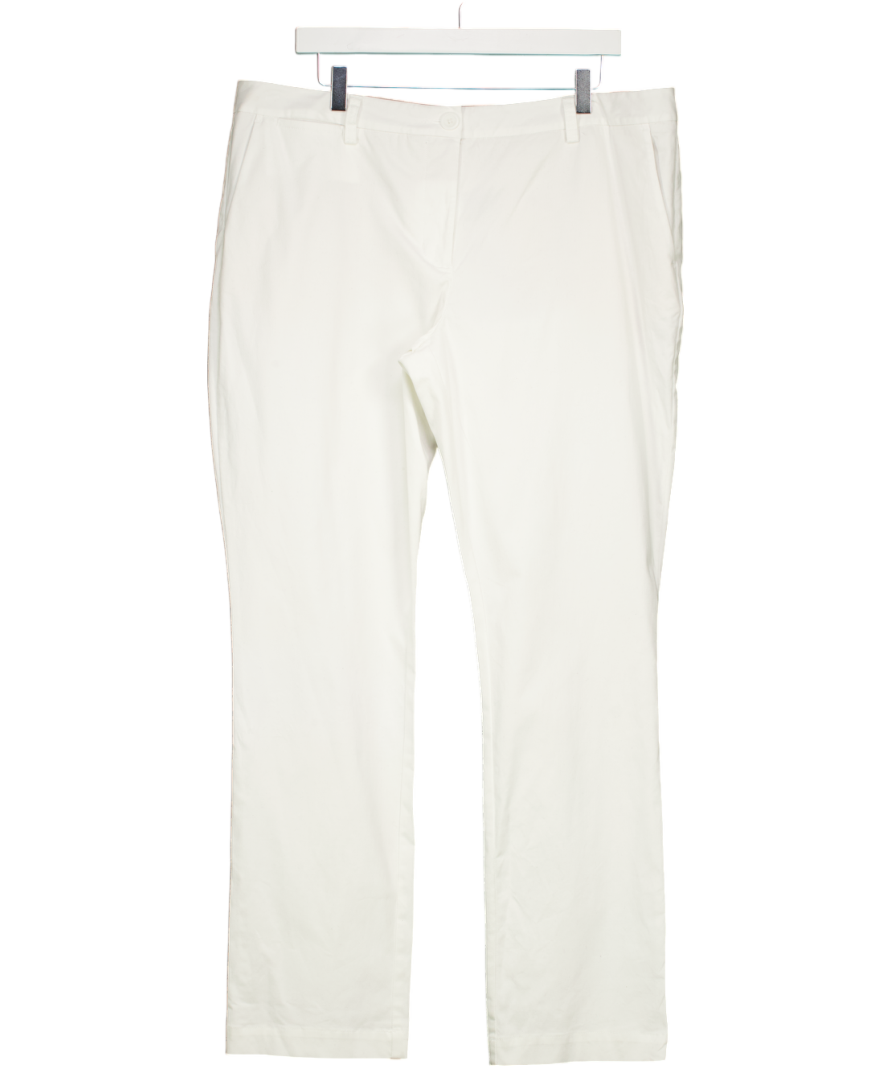 BODEN White Fine Cord Tapered Trousers UK 18