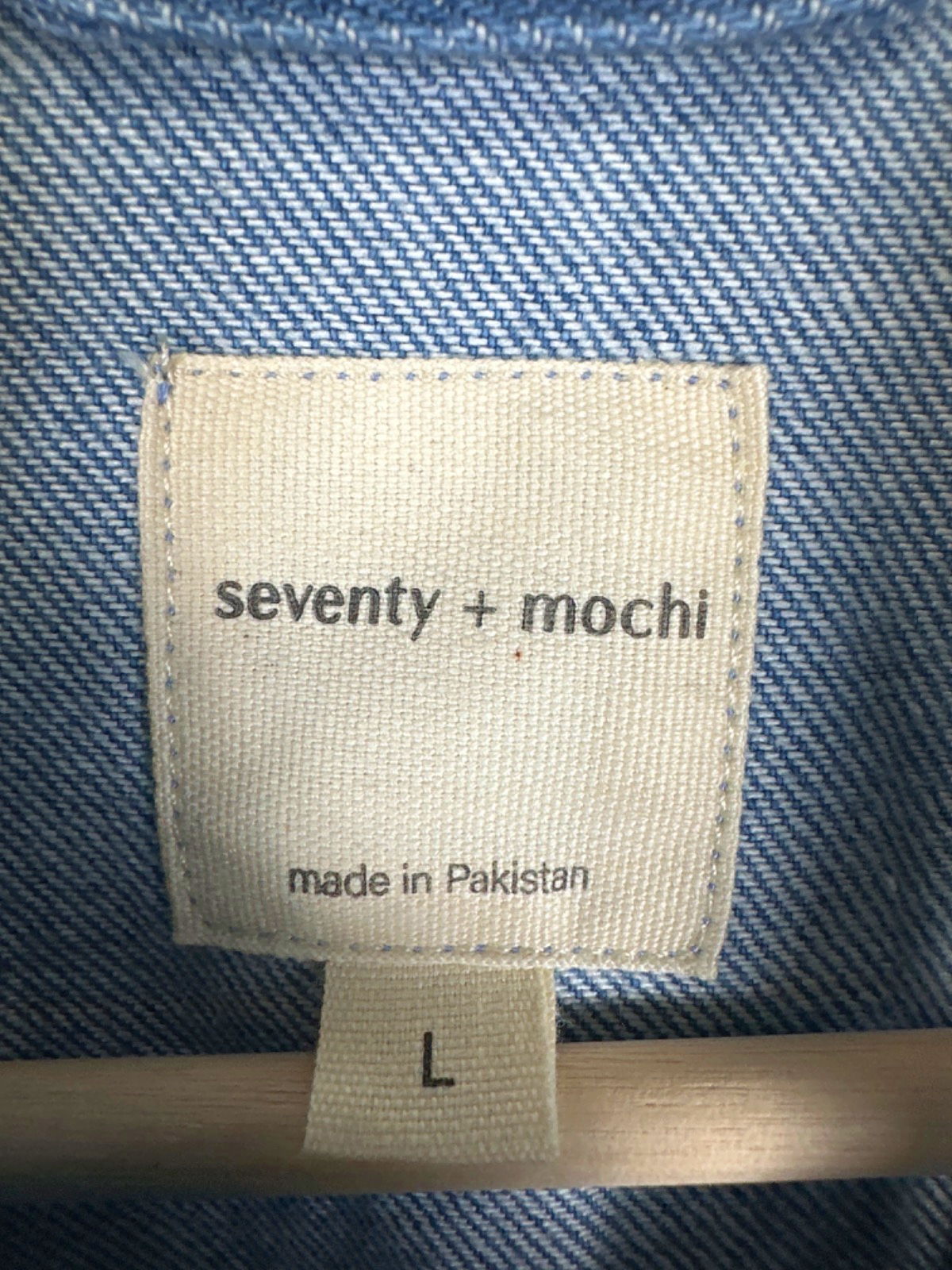 Seventy + Mochi Blue Denim Jumpsuit L